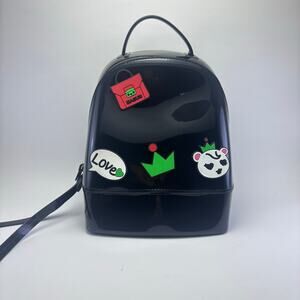 Silicone Jelly Mini Backpack with Removeable Charms